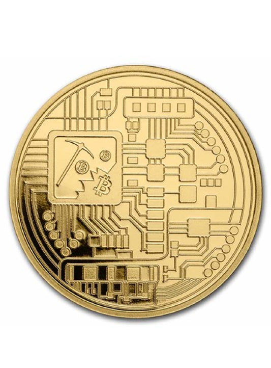 1 oz Gold Round - Bitcoin