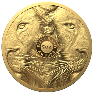 5 oz Gold Coin - Big Five II - Lion - 2022