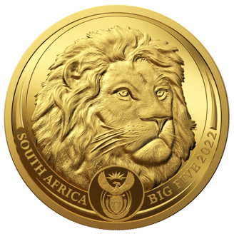 5 oz Gold Coin - Big Five II - Lion - 2022