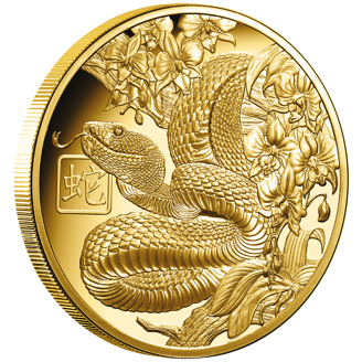 1 oz Gold Coin - Lunar - Year of the Snake - 2025