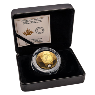 167.56 g Gold Coin - Diamond-Shaped Coin - Forevermark™ Diamond - 2022