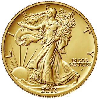 1/2 oz Gold Coin - 100 Years Standing Liberty - 2016