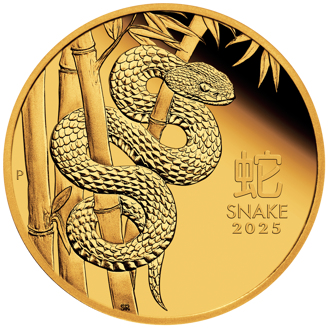 1 oz Gold Coin - Lunar III - Year of the Snake - 2025