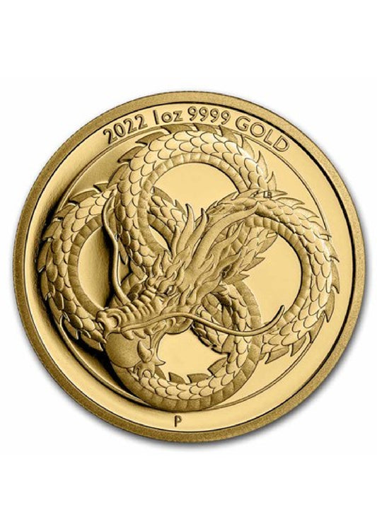 2022 Australia 1 oz Gold Dragon Proof (w/Box & COA)