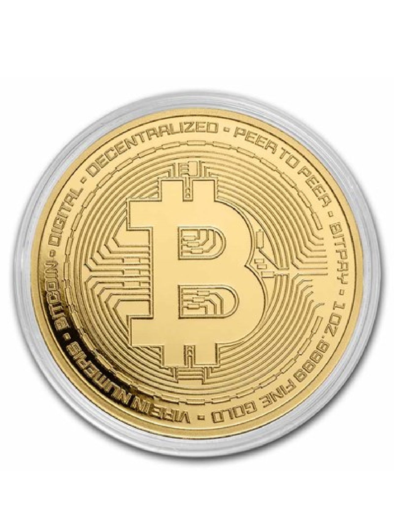 1 oz Gold Round - Bitcoin