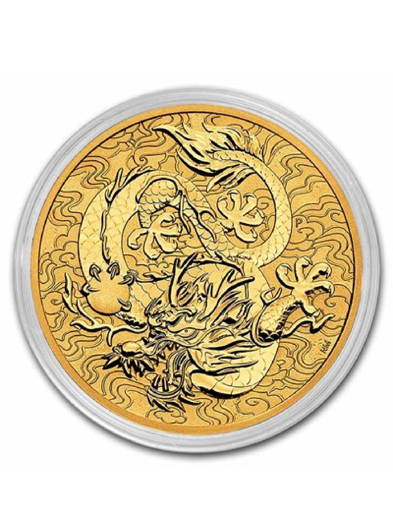 2022 Australia 1 oz Gold Dragon Proof (w/Box & COA)