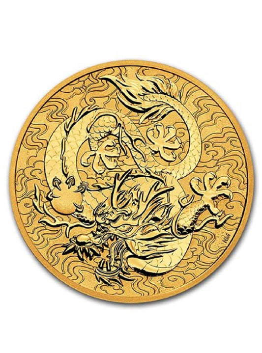 2022 Australia 1 oz Gold Dragon Proof (w/Box & COA)