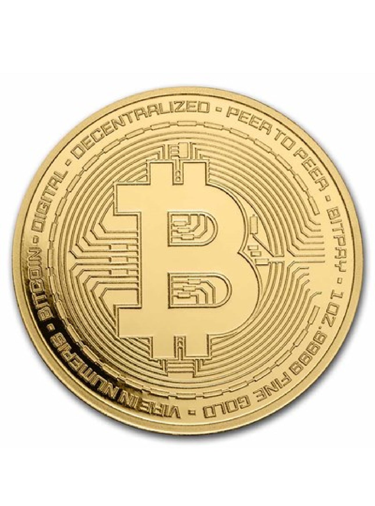 1 oz Gold Round - Bitcoin