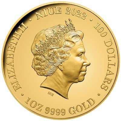 Niue 2022
QUEEN ELIZABETH II - 1 OZ
IN TRIBUTE - WITH DIAMOND
100 $ | 1 Oz Gold | Proof
Mintage only 250 pieces