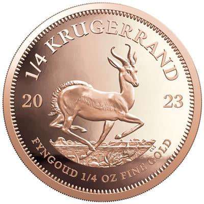 South Africa 2023
KRUGERRAND - PRESTIGE-SET
FIRST TIME WITH 2 OZ GOLD COIN
3,92 Rand | 3,92 Oz Gold | Proof
Mintage only 50 sets