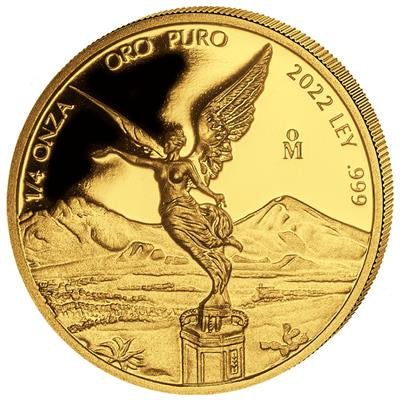 Mexico 2022
LIBERTAD - GOLD PROOF SET
SET - 5 COINS
1,9 Onza | 1,9 Oz Gold | Proof
Mintage only 250 sets