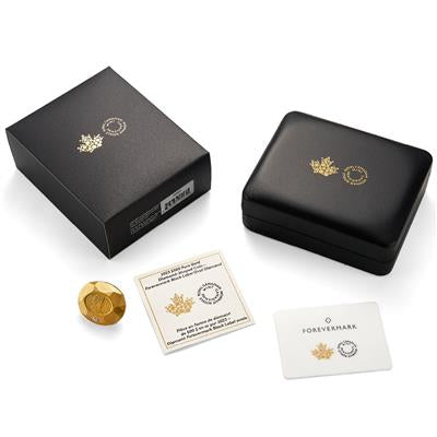 Canada 2023
DIAMOND-SHAPED COIN
WITH FOREVERMARK™ DIAMOND
500 $ | 171,8 Gram Gold | Matte Proof
Mintage only 150 pieces