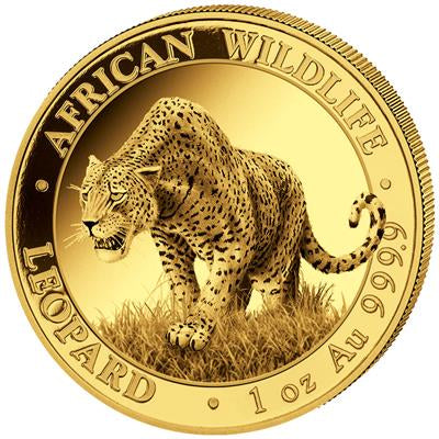 Somalia 2023
LEOPARD - 1 OZ
AFRICAN WILDLIFE
1.000 SH. | 1 Oz Gold | Uncirculated
Mintage only 1,000 pieces