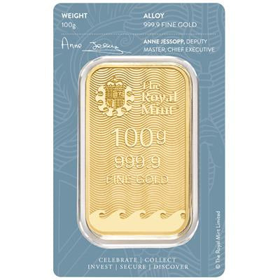 Gold Bar
100 GRAM
BRITANNIA - NEW GOODS
100 gr. | .9999 Fine Gold | Uncirculated
In Blistercard