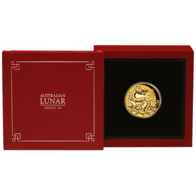 Australia 2024
YEAR OF THE DRAGON - 1 OZ
LUNAR SERIES III. - HIGH RELIEF
100 $ | 1 Oz Gold | Proof
Mintage only 188 pieces