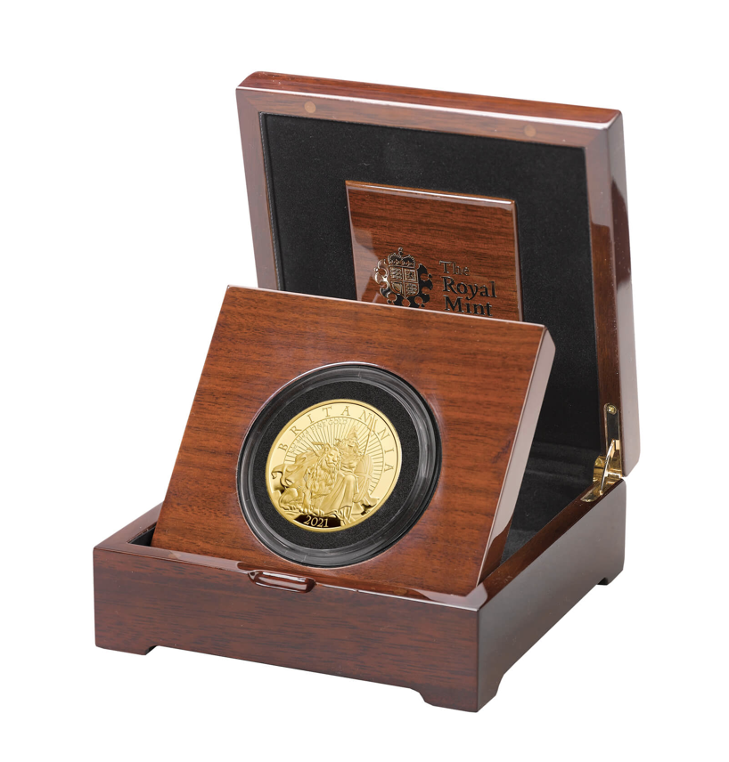 2021 Britannia Five Ounce Gold Proof Coin