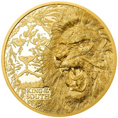 Cook Islands 2023
LION - 1 OZ - ULTRA HIGH RELIEF
NATURE KINGS (1.)
200 $ | 1 Oz Gold | Proof
Mintage only 100 pieces