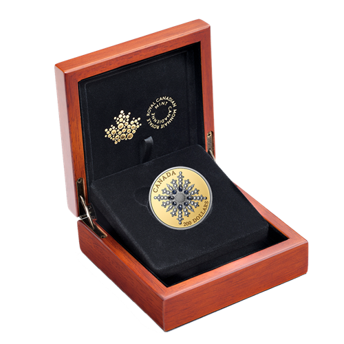 $200 Pure Gold Coin – The Sapphire Jubilee Snowflake Brooch
GOLD 2024 MINTAGE 250