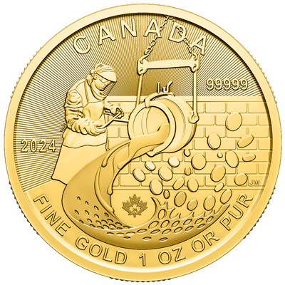 KLONDIKE GOLD RUSH - 1 OZ
999,99 PURE GOLD
200 $ | 1 Oz Gold | Uncirculated
Mintage unlimited