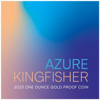 Niue 2023 AZURE KINGFISHER - 1 OZ  IN COLOR