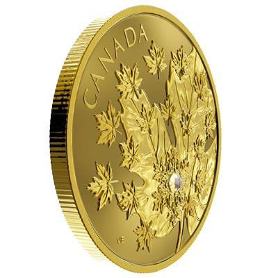 Canada 2018 THE MAGNIFICENT MAPLE  WITH FOREVERMARK™ DIAMOND 250 $ | 60,08 Gram Gold | Proof