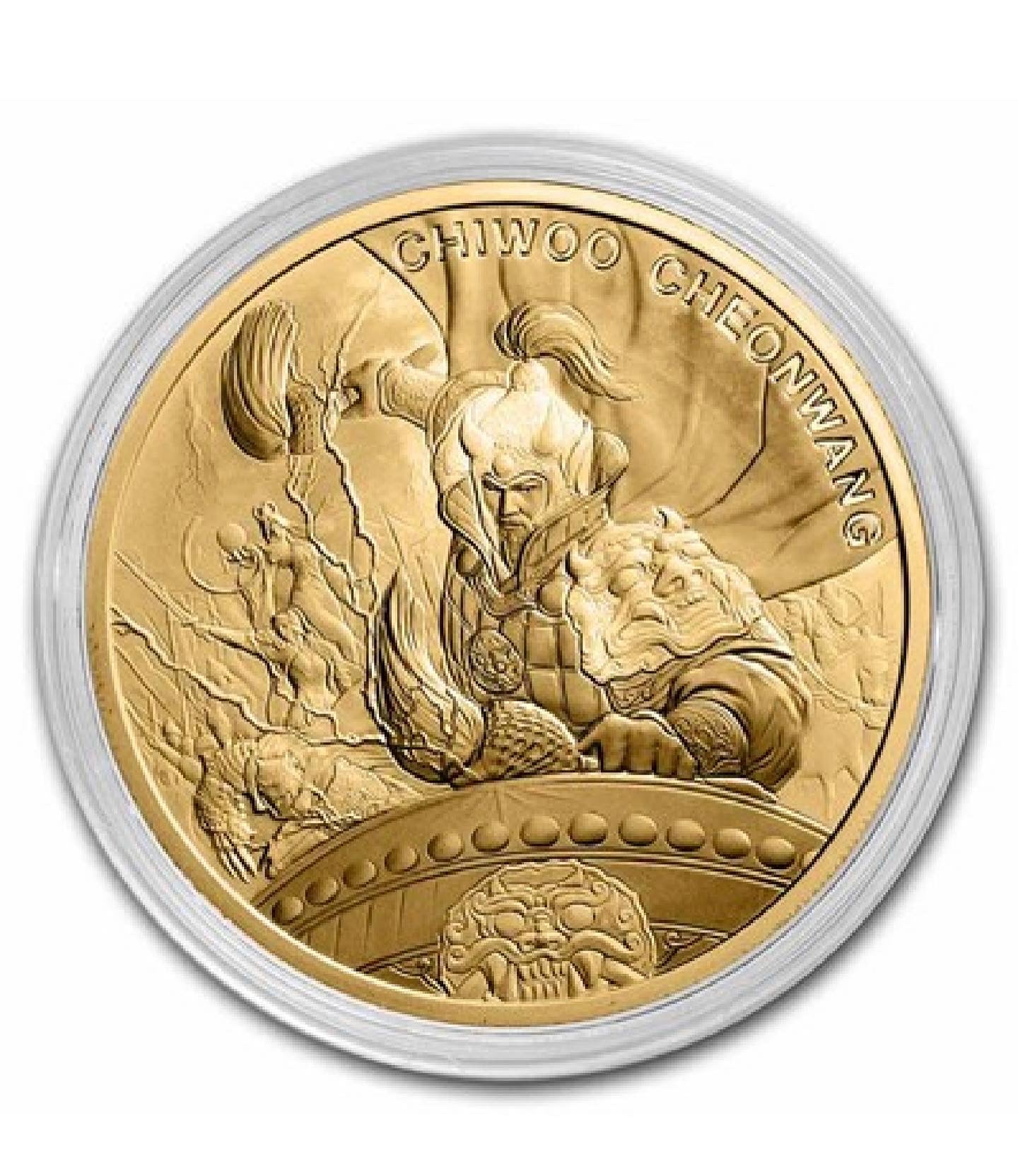 2021 South Korea 1 oz Gold 1 Clay Chiwoo Cheonwang BU