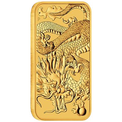 DRAGON - 1 OZ  RECTANGULAR BULLION COIN 100 $ | 1 Oz Gold | Uncirculated