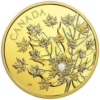 Canada 2018 THE MAGNIFICENT MAPLE  WITH FOREVERMARK™ DIAMOND 250 $ | 60,08 Gram Gold | Proof