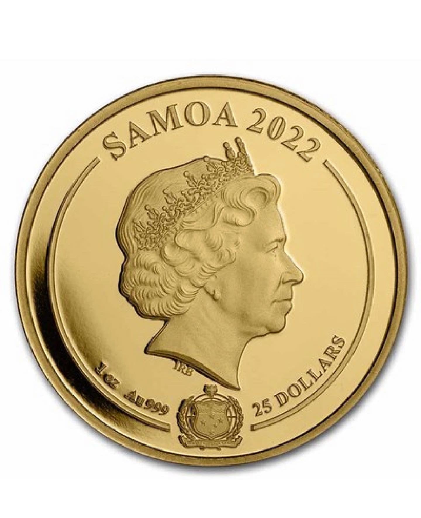 2022 Samoa 1 oz Gold Looney Tunes Bugs Bunny BU