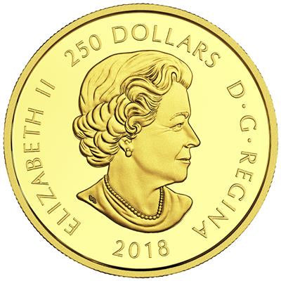 Canada 2018 THE MAGNIFICENT MAPLE  WITH FOREVERMARK™ DIAMOND 250 $ | 60,08 Gram Gold | Proof