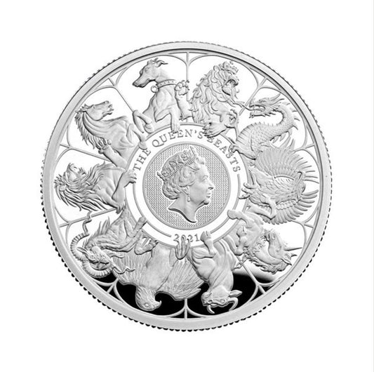 he Queen's Beasts 2021 UK Silver Proof Kilo Coin Limited Edition